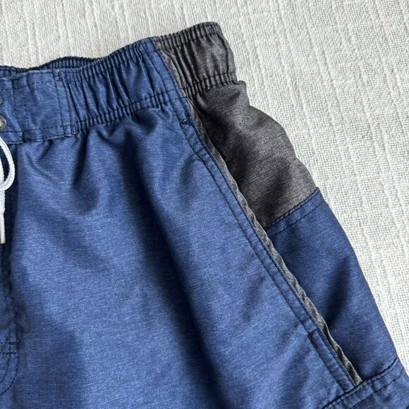 Speedo Mens Swim Trunks Blue Gray Shorts SZ M - Picture 5 of 14